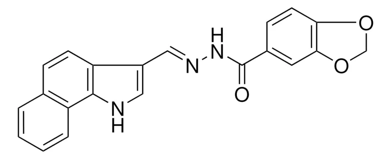 Sigma-Aldrich BENZO(1,3)DIOXOLE-5-CARBOXYLIC ACID (1H-BENZO(G)INDOL-3-YLMETHYLENE)-HYDRAZIDE，AldrichCPR