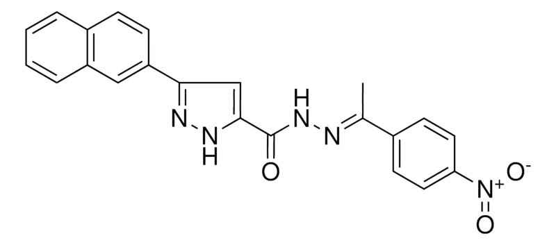 Sigma-Aldrich 3-(2-NAPHTHYL)-N'-[(E)-1-(4-NITROPHENYL)ETHYLIDENE]-1H-PYRAZOLE-5-CARBOHYDRAZIDE，AldrichCPR