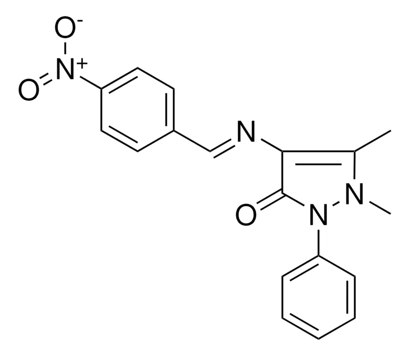 Sigma-Aldrich 1,5-DIMETHYL-4-((4-NITRO-BENZYLIDENE)-AMINO)-2-PHENYL-1,2-DIHYDRO-PYRAZOL-3-ONE,AldrichCPR