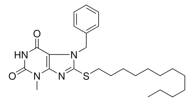 Sigma-Aldrich 7-BENZYL-8-DODECYLSULFANYL-3-METHYL-3,7-DIHYDRO-PURINE-2,6-DIONE,AldrichCPR