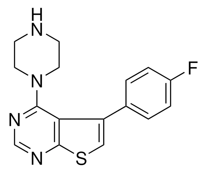 Sigma-Aldrich 5-(4-FLUOROPHENYL)-4-(1-PIPERAZINYL)THIENO(2,3-D)PYRIMIDINE,AldrichCPR
