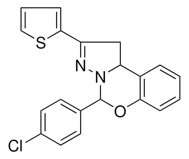Sigma-Aldrich 4-(4-CL-PH)-2-THIOPHEN-2-YL-1,9B-2H-5-OXA-3,3A-DIAZA-CYCLOPENTA(A)NAPHTHALENE,AldrichCPR