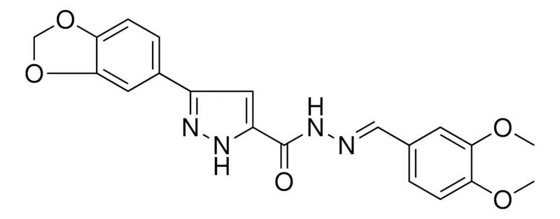 Sigma-Aldrich 3(1,3-BENZODIOXOL-5-YL)-N'-(3,4-DI-MEO-BENZYLIDENE)-1H-PYRAZOLE-5-CARBOHYDRAZIDE，AldrichCPR