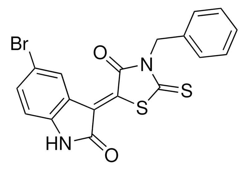 Sigma-Aldrich (3Z)-3-(3-BENZYL-4-OXO-2-THIOXO-1,3-THIAZOLIDIN-5-YLIDENE)-5-BROMO-1,3-DIHYDRO-2H-INDOL-2-ONE,AldrichCPR