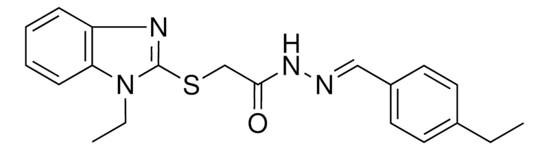 Sigma-Aldrich 2-(1-ET-1H-BENZOIMIDAZOL-2-YLSULFANYL)-ACETIC ACID (4-ET-BENZYLIDENE)-HYDRAZIDE,AldrichCPR