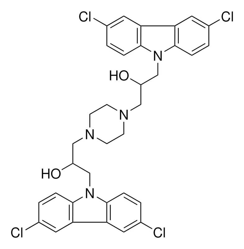 Sigma-Aldrich 3,3'-(PIPERAZINE-1,4-DIYL)BIS(1-(3,6-DICHLORO-9H-CARBAZOL-9-YL)PROPAN-2-OL),AldrichCPR