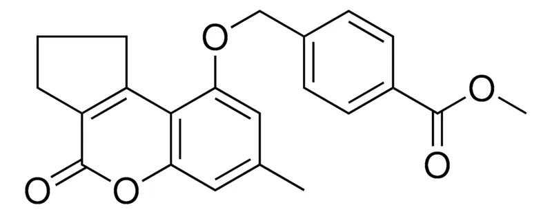 Sigma-Aldrich 4(7-ME-4-OXO-1,2,3,4-4H-CYCLOPENTA(C)CHROMEN-9-YLOXYMETHYL)BENZOIC ACID ME ESTER,AldrichCPR
