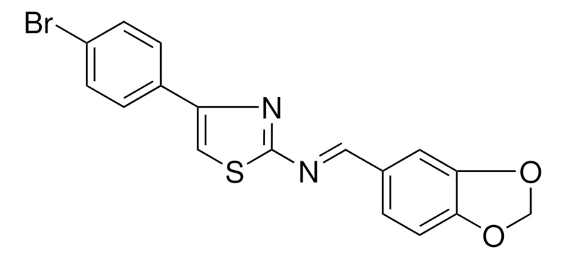 Sigma-Aldrich BENZO(1,3)DIOXOL-5-YLMETHYLENE-(4-(4-BROMO-PHENYL)-THIAZOL-2-YL)-AMINE,AldrichCPR