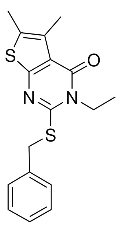 Sigma-Aldrich 2-(BENZYLTHIO)-3-ETHYL-5,6-DIMETHYLTHIENO(2,3-D)PYRIMIDIN-4(3H)-ONE,AldrichCPR