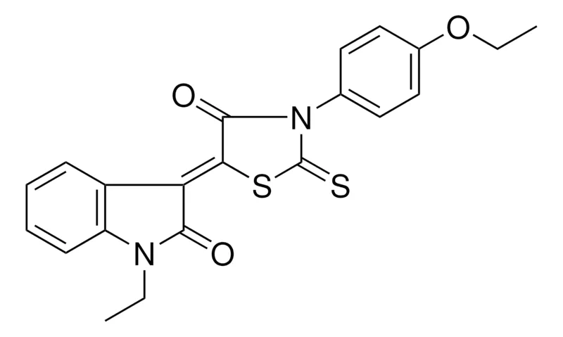 Sigma-Aldrich 3-(3-(4-ETHOXY-PH)-4-OXO-2-THIOXO-THIAZOLIDIN-5-YLIDENE)-1-ET-1,3-2H-INDOL-2-ONE,AldrichCPR