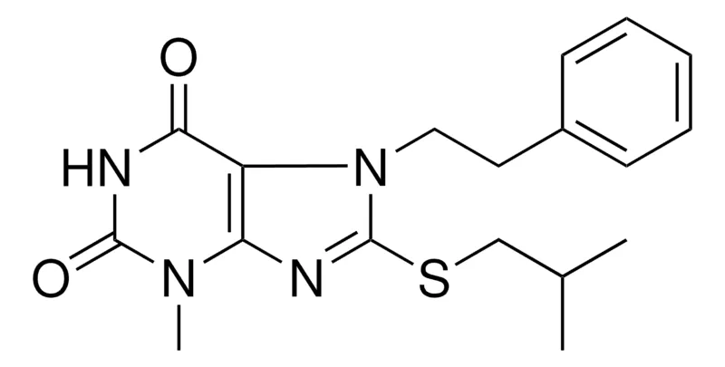 Sigma-Aldrich 8-ISOBUTYLSULFANYL-3-METHYL-7-PHENETHYL-3,7-DIHYDRO-PURINE-2,6-DIONE,AldrichCPR