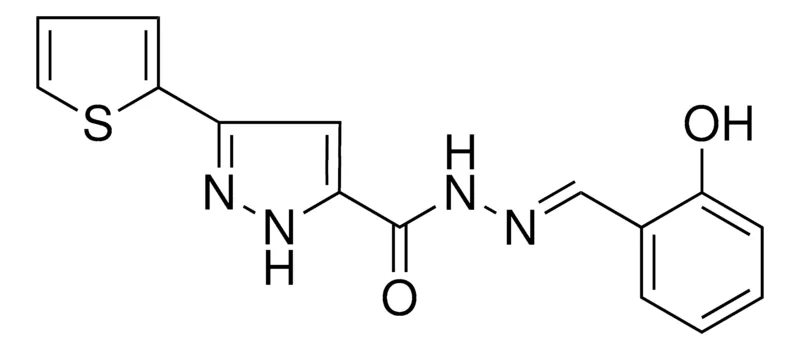 Sigma-Aldrich 5-THIOPHEN-2-YL-2H-PYRAZOLE-3-CARBOXYLIC ACID (2-HYDROXY-BENZYLIDENE)-HYDRAZIDE,AldrichCPR