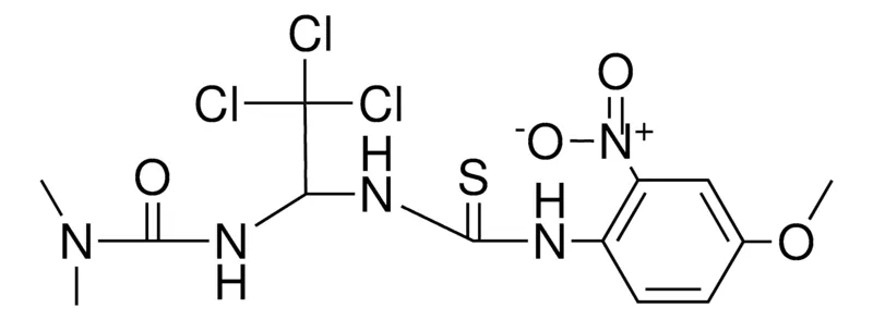 Sigma-Aldrich 1,1-DIMETHYL-3-(2,2,2-TRICHLORO-1-(3-(4-MEO-2-NITRO-PH)-THIOUREIDO)-ETHYL)-UREA,AldrichCPR
