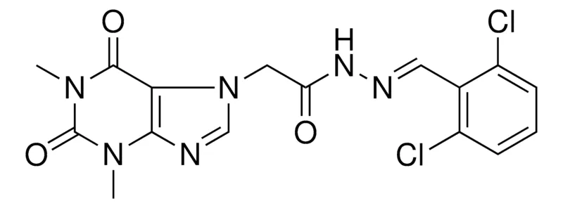 Sigma-Aldrich N'-[(E)-(2,6-DICHLOROPHENYL)METHYLIDENE]-2-(1,3-DIMETHYL-2,6-DIOXO-1,2,3,6-TETRAHYDRO-7H-PURIN-7-YL)ACETOHYDRAZIDE，AldrichCPR