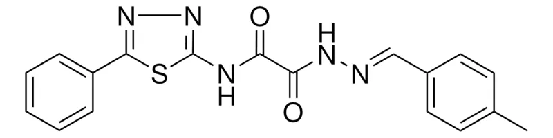 Sigma-Aldrich 2-(2-(4-ME-BENZYLIDENE)HYDRAZINO)-2-OXO-N-(5-PH-1,3,4-THIADIAZOL-2-YL)ACETAMIDE,AldrichCPR