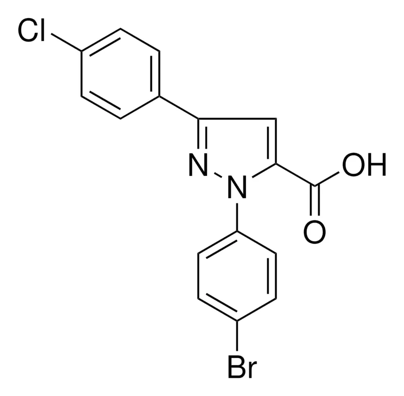 Sigma-Aldrich 1-(4-BROMOPHENYL)-3-(4-CHLOROPHENYL)-1H-PYRAZOLE-5-CARBOXYLIC ACID,AldrichCPR