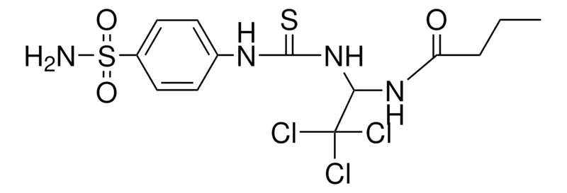 Sigma-Aldrich N-(2,2,2-TRICHLORO-1-(3-(4-SULFAMOYL-PHENYL)-THIOUREIDO)-ETHYL)-BUTYRAMIDE,AldrichCPR