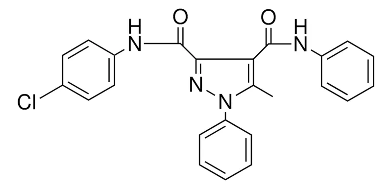 Sigma-Aldrich 5-ME-1-PH-1H-PYRAZOLE-3,4-DICARBOXYLIC ACID 3-((4-CL-PH)-AMIDE) 4-PHENYLAMIDE，AldrichCPR
