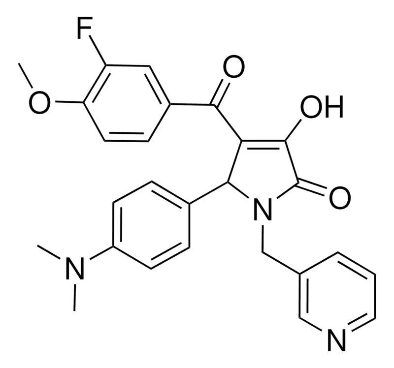 Sigma-Aldrich 5-[4-(DIMETHYLAMINO)PHENYL]-4-(3-FLUORO-4-METHOXYBENZOYL)-3-HYDROXY-1-(3-PYRIDINYLMETHYL)-1,5-DIHYDRO-2H-PYRROL-2-ONE，AldrichCPR