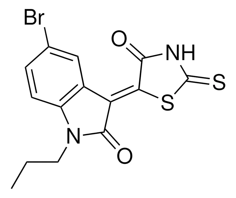 Sigma-Aldrich (3Z)-5-BROMO-3-(4-OXO-2-THIOXO-1,3-THIAZOLIDIN-5-YLIDENE)-1-PROPYL-1,3-DIHYDRO-2H-INDOL-2-ONE,AldrichCPR
