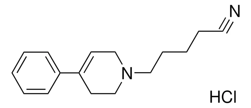 Sigma-Aldrich 4-PHENYL-1,2,3,6-TETRAHYDRO-1-PYRIDINEVALERONITRILE HYDROCHLORIDE,AldrichCPR