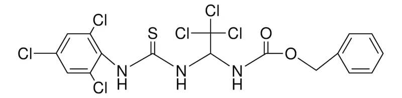 Sigma-Aldrich (2,2,2-TRICHLORO-(3-(2,4,6-TRICHLORO-PH)-THIOUREIDO)-ET)-CARBAMIC ACID BZL ESTER,AldrichCPR