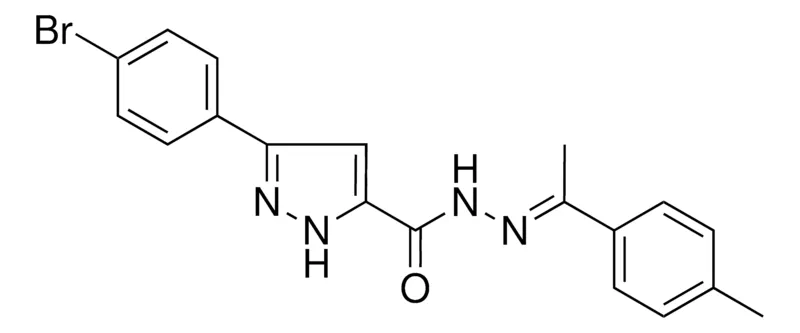 Sigma-Aldrich 5-(4-BR-PHENYL)-2H-PYRAZOLE-3-CARBOXYLIC ACID (1-P-TOLYL-ETHYLIDENE)-HYDRAZIDE,AldrichCPR