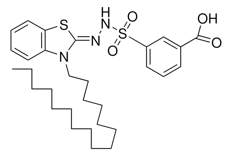 Sigma-Aldrich 3-CARBOXYBENZENESULFONIC ACID (3-HEXADECYL-2-BENZOTHIAZOLINYLIDENE)HYDRAZIDE，AldrichCPR