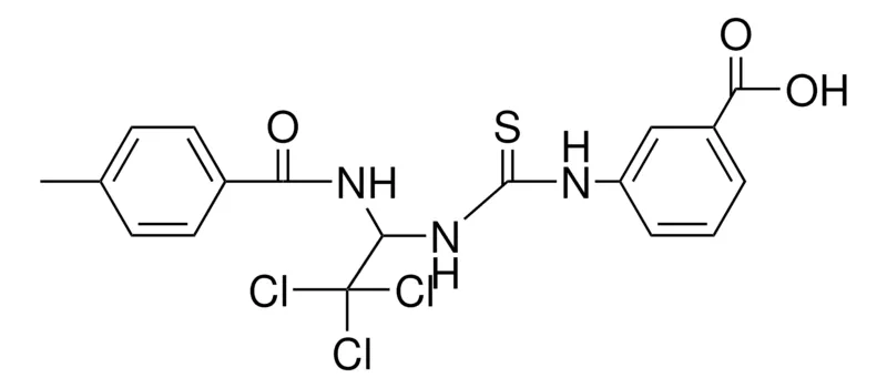 Sigma-Aldrich 3-(3-(2,2,2-TRICHLORO-1-(4-METHYL-BENZOYLAMINO)-ETHYL)-THIOUREIDO)-BENZOIC ACID,AldrichCPR