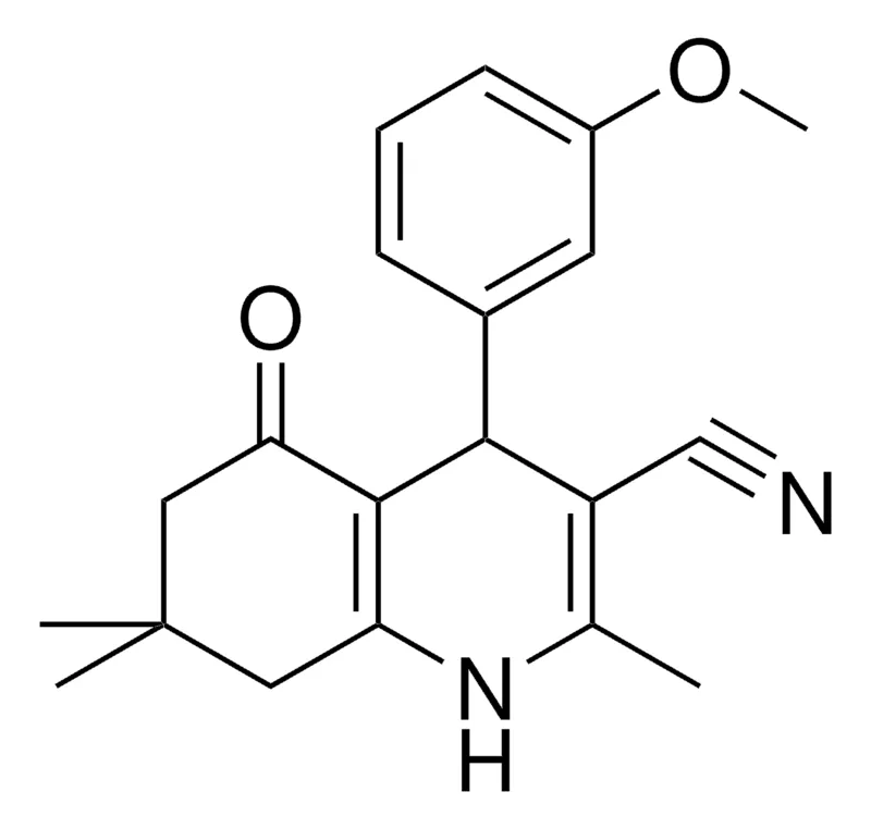 Sigma-Aldrich 4-(3-MEO-PH)-2,7,7-TRI-ME-5-OXO-1,4,5,6,7,8-HEXAHYDRO-QUINOLINE-3-CARBONITRILE,AldrichCPR