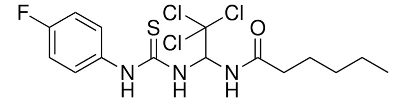 Sigma-Aldrich HEXANOIC ACID (2,2,2-TRICHLORO-1-(3-(4-FLUORO-PHENYL)-THIOUREIDO)-ETHYL)-AMIDE,AldrichCPR