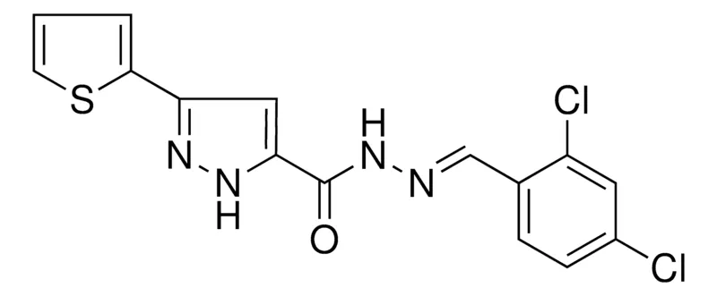 Sigma-Aldrich 5-THIOPHEN-2-YL-2H-PYRAZOLE-3-CARBOXYLIC ACID (2,4-DI-CL-BENZYLIDENE)-HYDRAZIDE，AldrichCPR