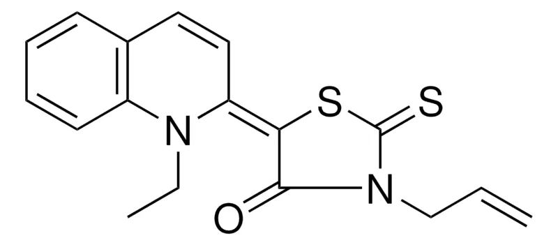 Sigma-Aldrich 3-ALLYL-5-(1-ETHYL-1H-QUINOLIN-2-YLIDENE)-2-THIOXO-THIAZOLIDIN-4-ONE,AldrichCPR