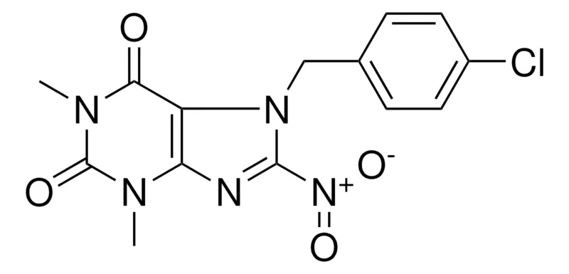 Sigma-Aldrich 7-(4-CHLOROBENZYL)-1,3-DIMETHYL-8-NITRO-3,7-DIHYDRO-1H-PURINE-2,6-DIONE,AldrichCPR