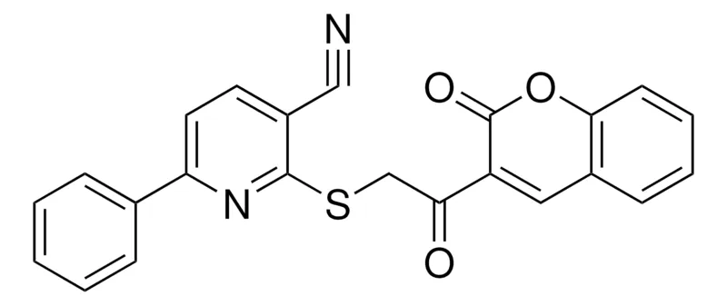 Sigma-Aldrich 2-(2-OXO-2-(2-OXO-2H-CHROMEN-3-YL)-ETHYLSULFANYL)-6-PHENYL-NICOTINONITRILE,AldrichCPR