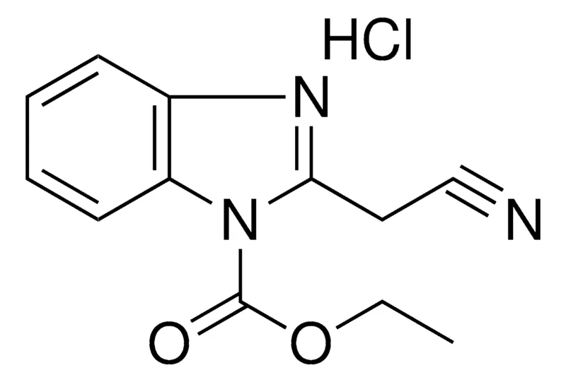 Sigma-Aldrich 2-CYANOMETHYL-BENZOIMIDAZOLE-1-CARBOXYLIC ACID ETHYL ESTER, HYDROCHLORIDE,AldrichCPR