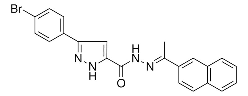 Sigma-Aldrich 5-(4-BR-PH)2H-PYRAZOLE-3-CARBOXYLIC ACID (1-NAPHTHALEN-2-YL-ETHYLIDENE)HYDRAZIDE，AldrichCPR