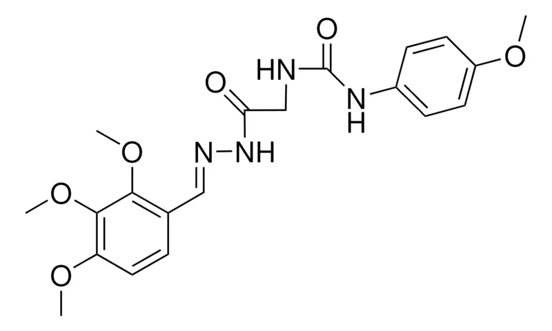 Sigma-Aldrich 2-(3-(4-METHOXYPHENYL)UREIDO)ACETIC (2,3,4-TRIMETHOXYBENZYLIDENE)HYDRAZIDE,AldrichCPR
