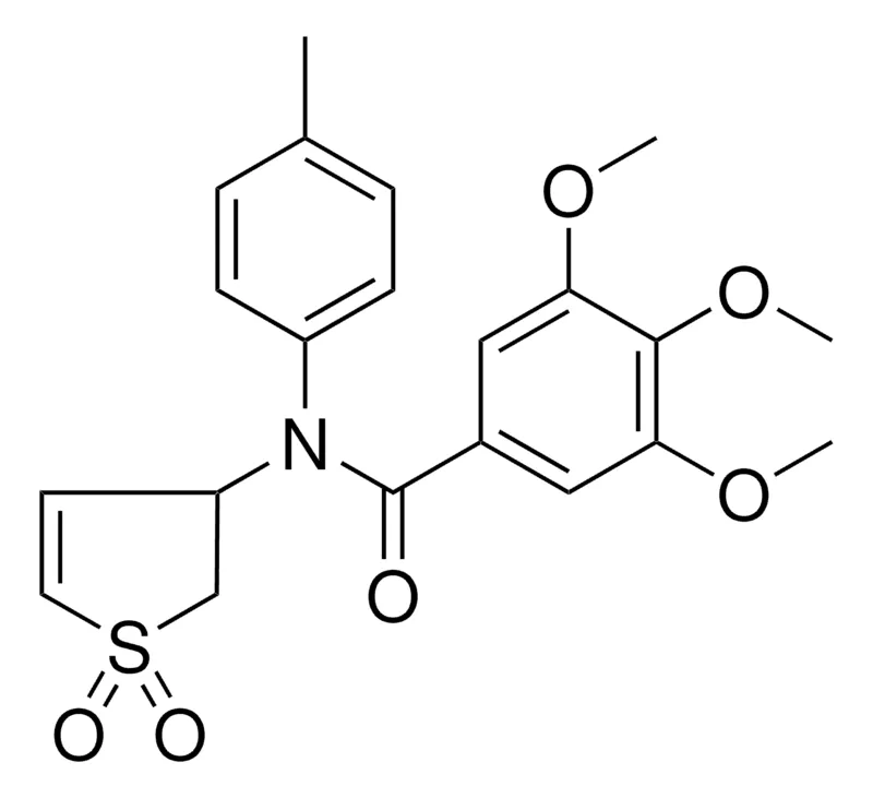 Sigma-Aldrich N-(1,1-DIOXIDO-2,3-DIHYDRO-3-THIENYL)-3,4,5-TRIMETHOXY-N-(4-ME-PHENYL)BENZAMIDE,AldrichCPR