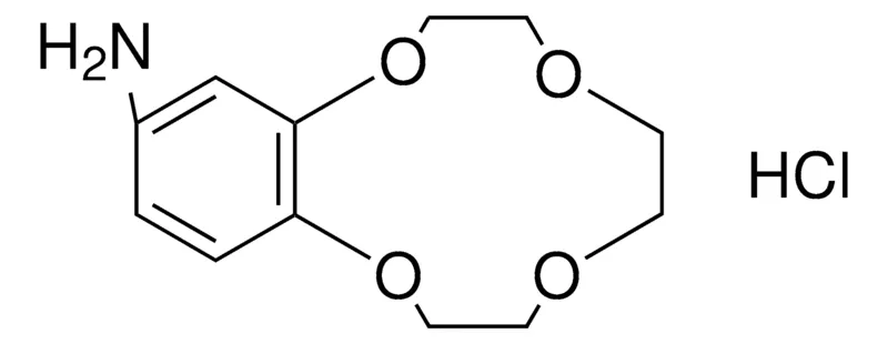 Sigma-Aldrich HEXAHYDRO-5,8,11,14-TETRAOXA-BENZOCYCLODODECEN-2-YLAMINE, HYDROCHLORIDE,AldrichCPR