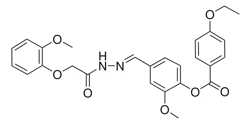 Sigma-Aldrich 2-MEO-4-(2-((2-METHOXYPHENOXY)ACETYL)CARBOHYDRAZONOYL)PHENYL 4-ETHOXYBENZOATE,AldrichCPR