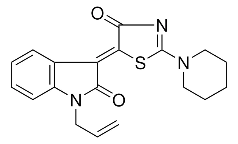 Sigma-Aldrich (3Z)-1-ALLYL-3-(4-OXO-2-(1-PIPERIDINYL)-1,3-THIAZOL-5(4H)-YLIDENE)-1,3-DIHYDRO-2H-INDOL-2-ONE，AldrichCPR
