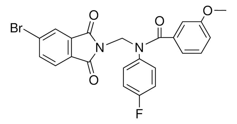 Sigma-Aldrich N-(5-BR-1,3-DIOXO-1,3-2H-ISOINDOL-2-YLMETHYL)-N-(4-F-PHENYL)-3-METHOXY-BENZAMIDE,AldrichCPR