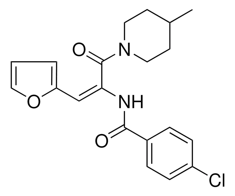 Sigma-Aldrich 4-CHLORO-N-(2-FURAN-2-YL-1-(4-METHYL-PIPERIDINE-1-CARBONYL)-VINYL)-BENZAMIDE,AldrichCPR
