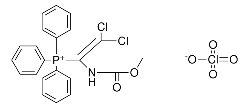 Sigma-Aldrich (2,2-DICHLORO-1-METHOXYCARBONYLAMINO-VINYL)-TRIPHENYL-PHOSPHONIUM, PERCHLORATE,AldrichCPR