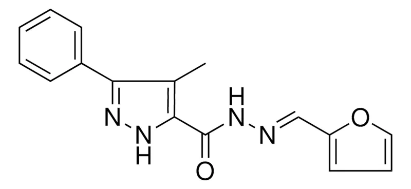 Sigma-Aldrich 4-METHYL-5-PHENYL-2H-PYRAZOLE-3-CARBOXYLIC ACID FURAN-2-YLMETHYLENE-HYDRAZIDE,AldrichCPR