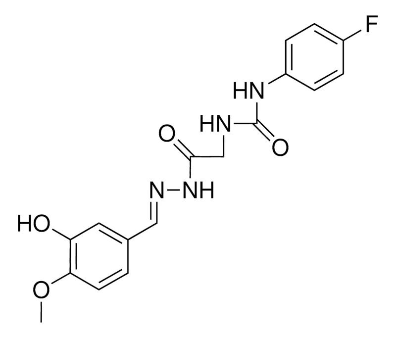 Sigma-Aldrich 2-(3-(4-FLUOROPHENYL)UREIDO)ACETIC (3-HYDROXY-4-METHOXYBENZYLIDENE)HYDRAZIDE，AldrichCPR