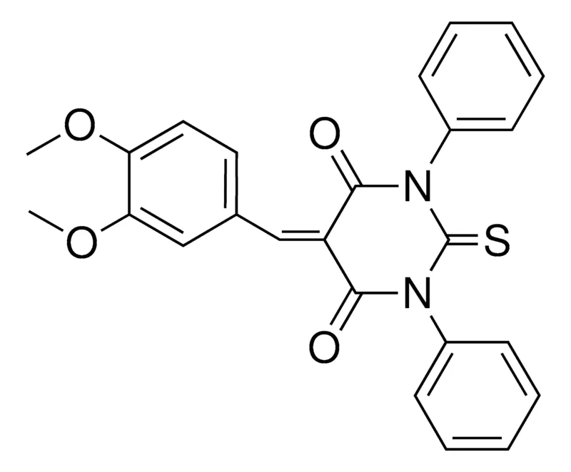 Sigma-Aldrich 5-(3,4-DIMETHOXY-BENZYLIDENE)-1,3-DIPHENYL-2-THIOXO-DIHYDRO-PYRIMIDINE-4,6-DIONE,AldrichCPR