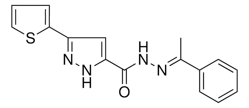 Sigma-Aldrich 5-THIOPHEN-2-YL-2H-PYRAZOLE-3-CARBOXYLIC ACID (1-PHENYL-ETHYLIDENE)-HYDRAZIDE，AldrichCPR