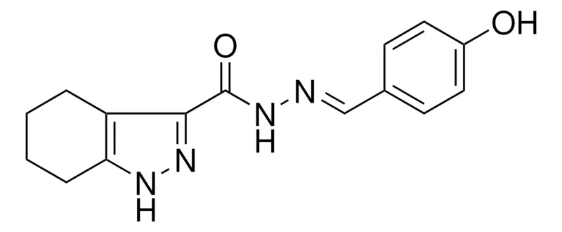 Sigma-Aldrich 4,5,6,7-TETRAHYDRO-1H-INDAZOLE-3-CARBOXYLIC ACID (4-HO-BENZYLIDENE)-HYDRAZIDE,AldrichCPR
